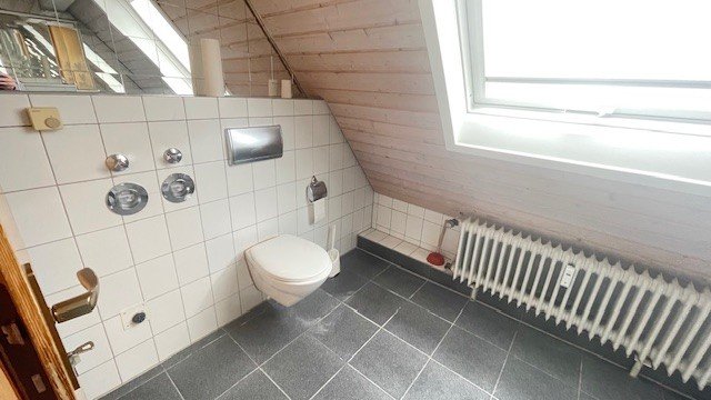 Modernes Wohnen über den Dächern. Stilvoll renovierte Dachgeschosswohnung