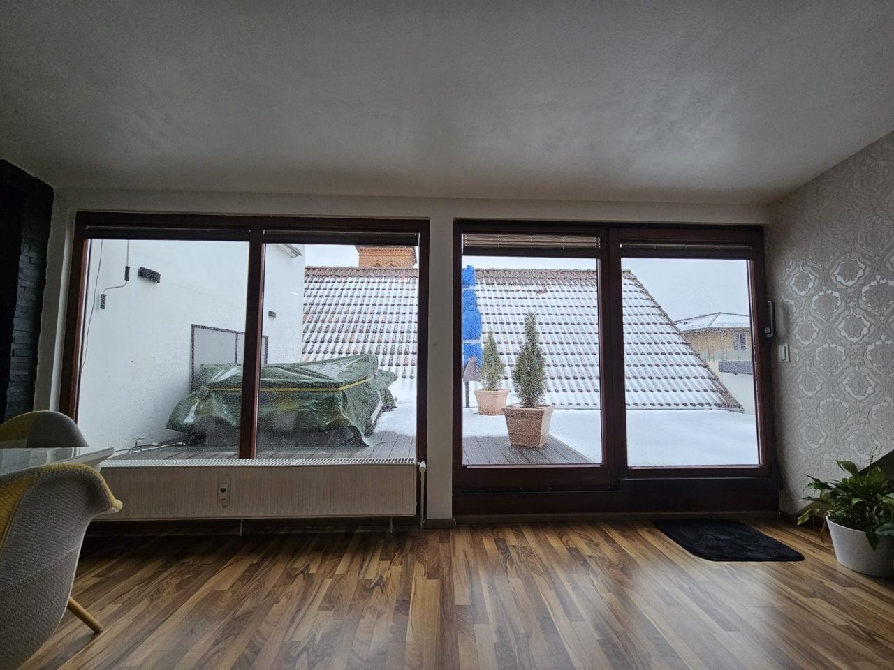 Blick auf die Terasse Blick auf die Terasse